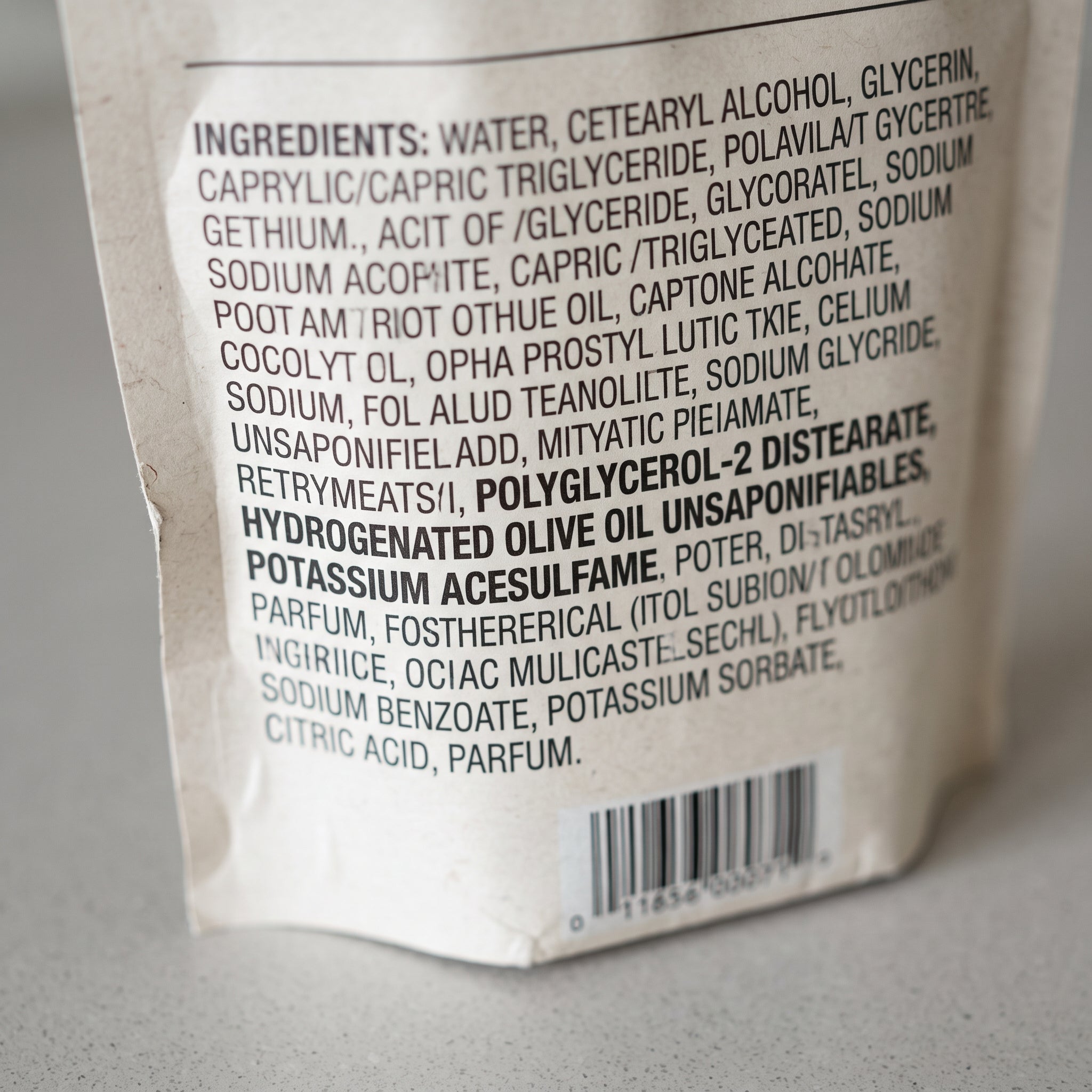 The words on the label that sound like food, but aren't.