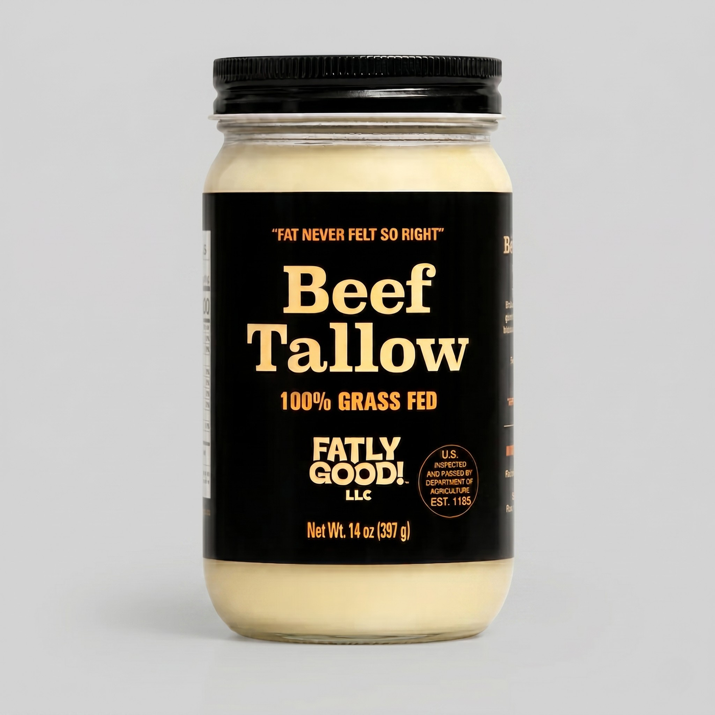 100% Grass-Fed Beef Tallow 14 oz